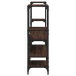 Meuble TV chêne marron 206,5x28,5x95 cm bois d'ingénierie – Image 4