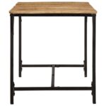 Table à manger 140x70x75 cm bois de manguier massif brut – Image 2