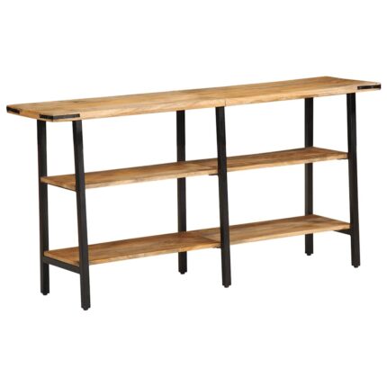 Table console 140x35x70 cm bois de manguier massif