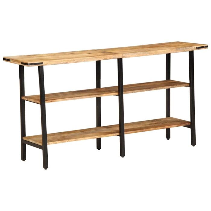Table console 140x35x70 cm bois de manguier massif – Image 10