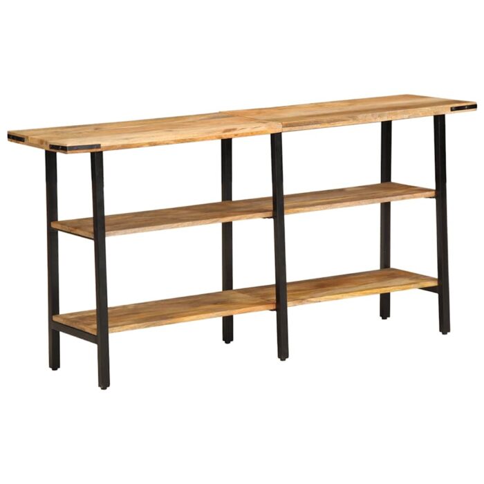 Table console 140x35x70 cm bois de manguier massif – Image 9