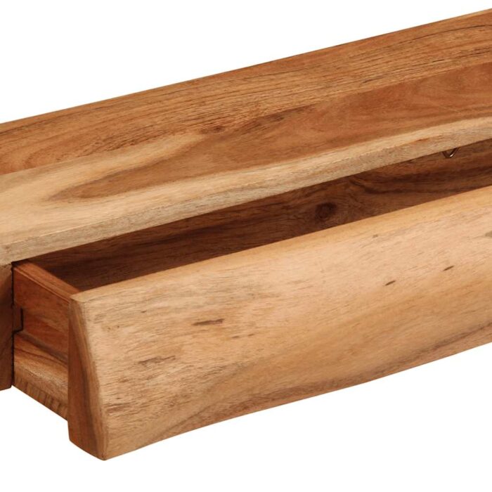 Étagères murales 2 pcs 60x17x8 cm bois massif d'acacia – Image 8