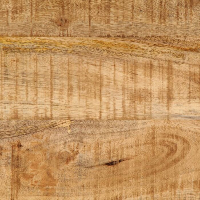 Tables d'appoint gigognes 3 pcs bois de manguier massif brut – Image 12