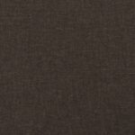 Canapé-lit à 2 places avec deux oreillers marron foncé tissu – Image 7