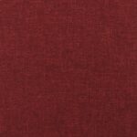 Canapé-lit à 2 places avec deux oreillers rouge bordeaux tissu – Image 7