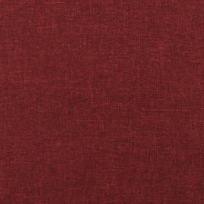 Canapé-lit à 2 places avec deux oreillers rouge bordeaux tissu – Image 7