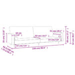 Canapé-lit à 2 places avec deux oreillers bleu velours – Image 8