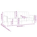 Canapé-lit 2 places noir velours – Image 9