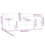 Canapé-lit à 2 places rouge bordeaux tissu – Image 8