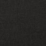 Canapé-lit à 2 places avec deux oreillers noir tissu – Image 8