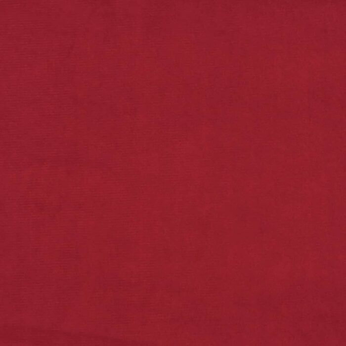 Canapé-lit à 2 places et deux oreillers Rouge bordeaux Velours – Image 8