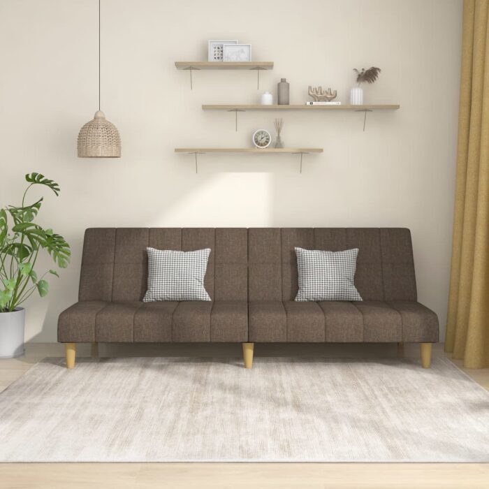 VXL8721012379855_m_en_hd_1.jpg Canapé-lit à 2 places taupe tissu – Image 1