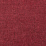 Canapé-lit à 2 places avec deux oreillers rouge bordeaux tissu – Image 8