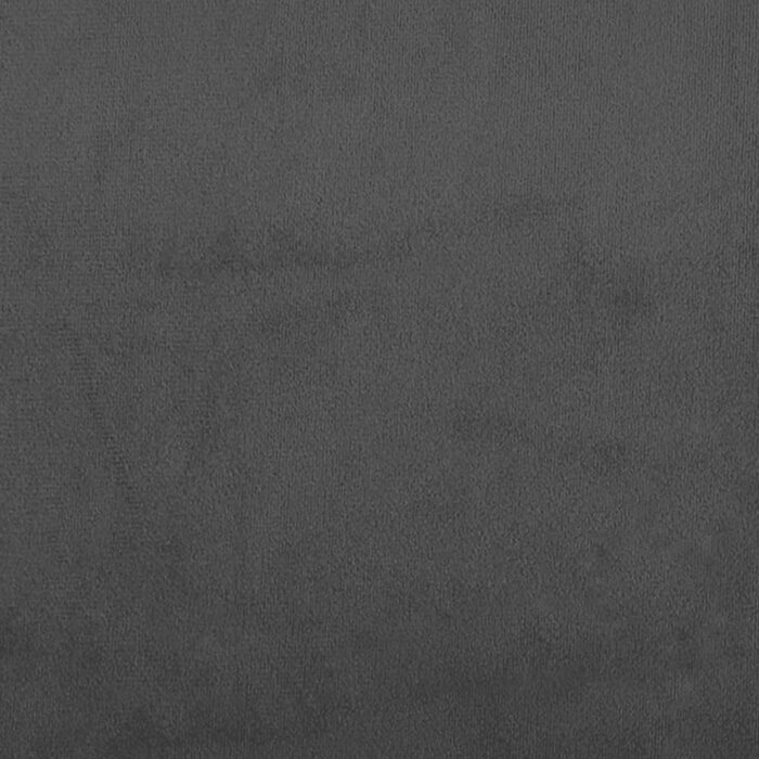 Canapé-lit à 2 places avec deux oreillers Gris foncé Velours – Image 8