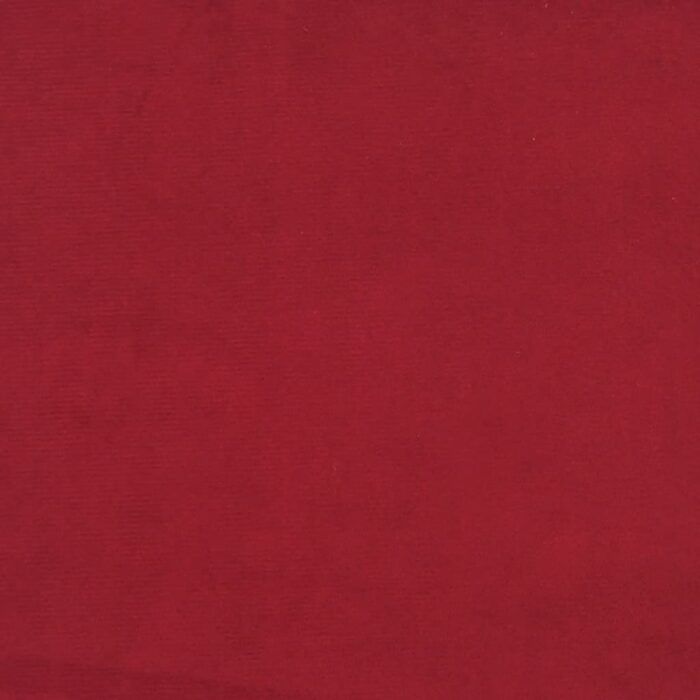 Canapé-lit à 2 places et deux oreillers Rouge bordeaux Velours – Image 8