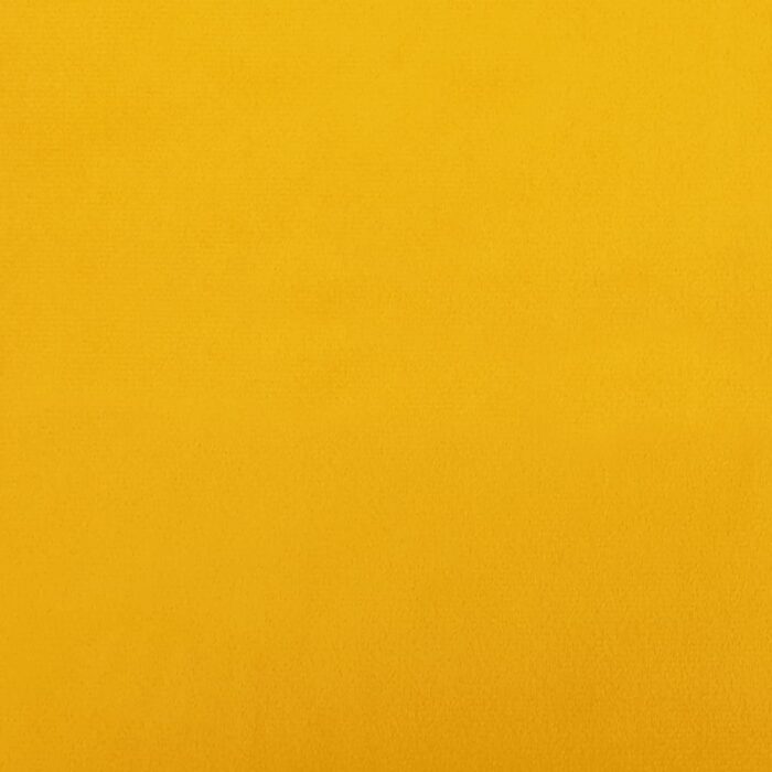 Canapé-lit à 2 places avec deux oreillers Jaune Velours – Image 8