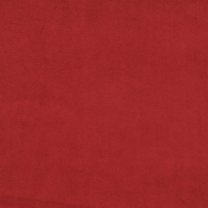 Canapé-lit 2 places rouge bordeaux velours – Image 8