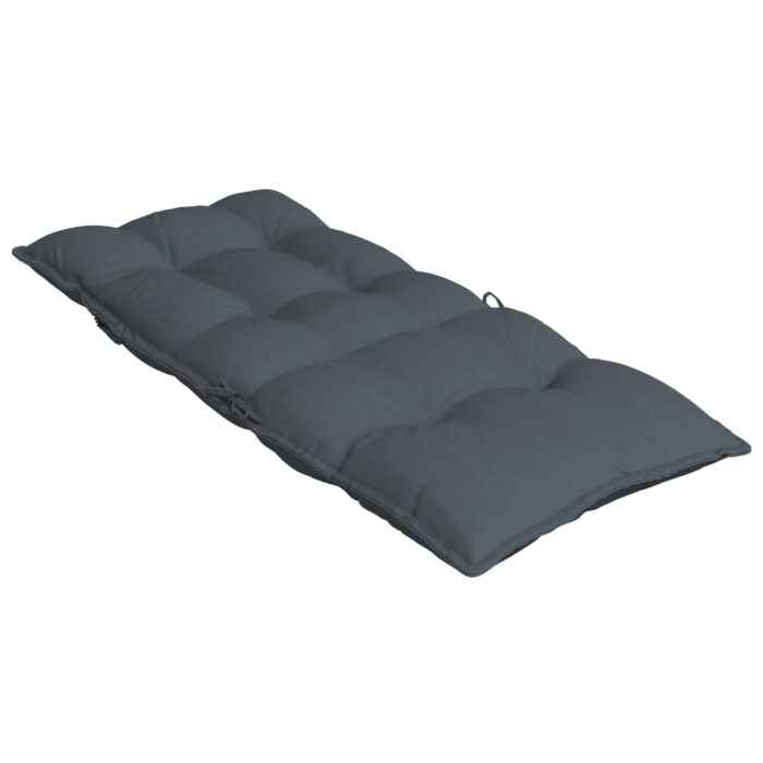 Coussins de chaise à dossier haut lot de 2 anthracite – Image 3