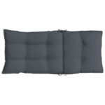 Coussins de chaise à dossier haut lot de 2 anthracite – Image 4
