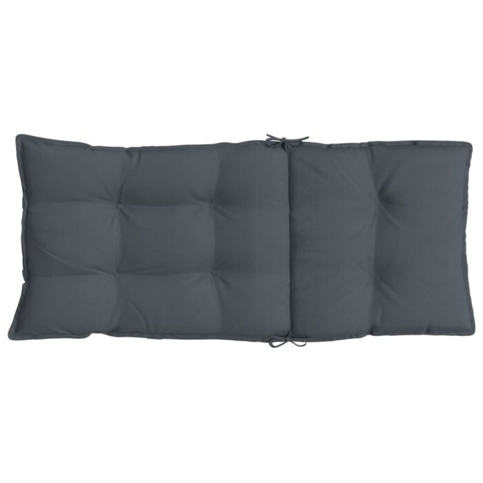 Coussins de chaise à dossier haut lot de 2 anthracite – Image 4