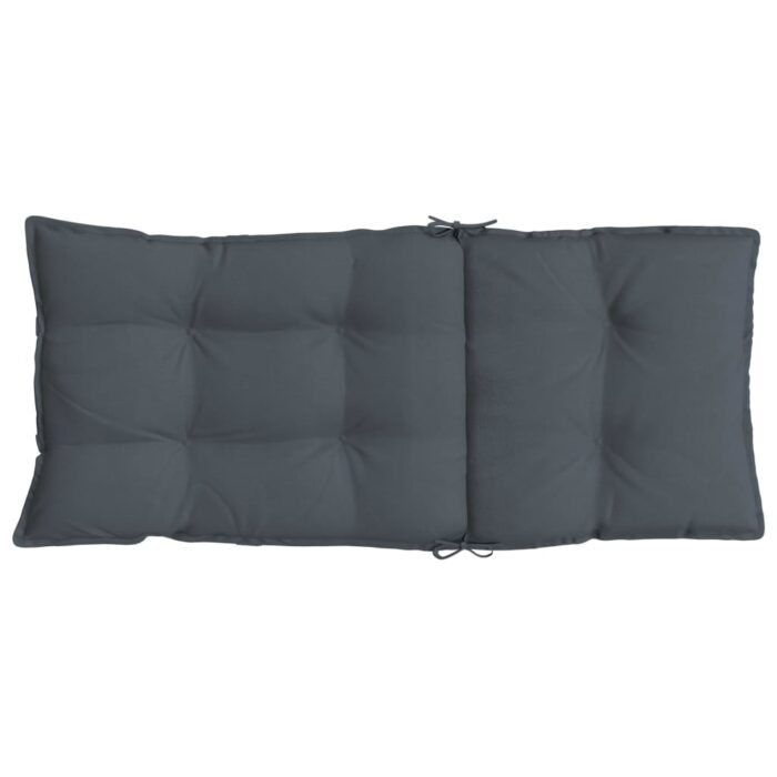 Coussins de chaise à dossier haut lot de 4 anthracite – Image 4