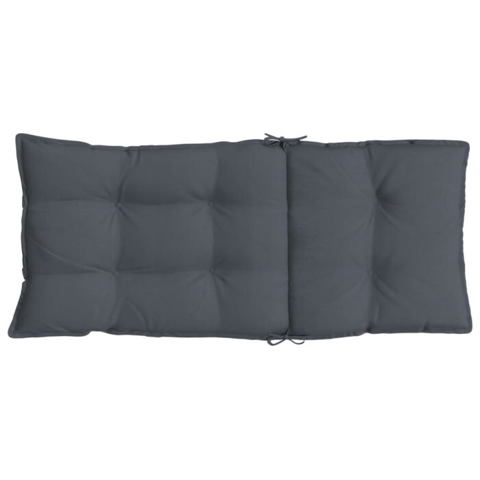 Coussins de chaise à dossier haut lot de 6 anthracite – Image 4
