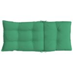 Coussins de chaise à dossier haut lot de 2 vert tissu oxford – Image 4