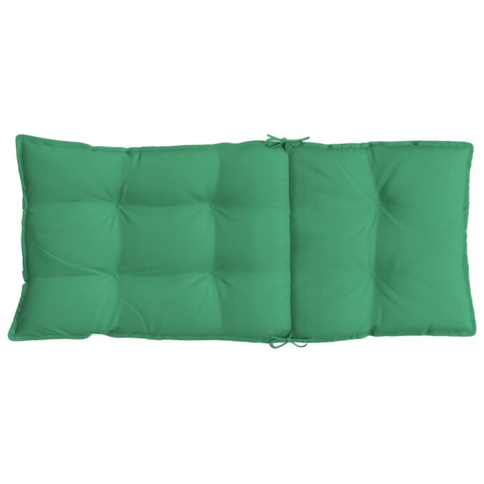Coussins de chaise à dossier haut lot de 2 vert tissu oxford – Image 4
