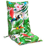 Coussins de chaise à dossier haut lot de 4 multicolore – Image 2