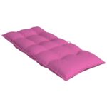 Coussins de chaise à dossier haut lot de 4 rose tissu oxford – Image 3
