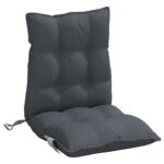 Coussins de chaise à dossier bas lot de 6 anthracite – Image 2
