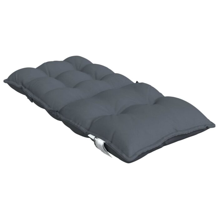 Coussins de chaise à dossier bas lot de 6 anthracite – Image 3