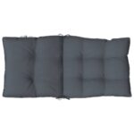 Coussins de chaise à dossier bas lot de 6 anthracite – Image 4