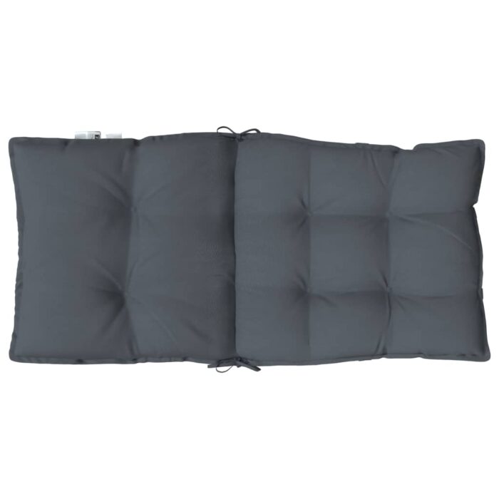 Coussins de chaise à dossier bas lot de 6 anthracite – Image 4