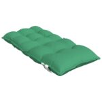 Coussins de chaise à dossier bas lot de 4 vert tissu oxford – Image 3