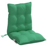 Coussins de chaise à dossier bas lot de 6 vert tissu oxford – Image 2