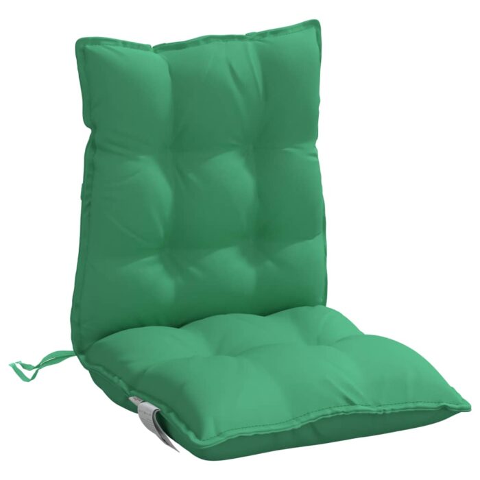 Coussins de chaise à dossier bas lot de 6 vert tissu oxford – Image 2