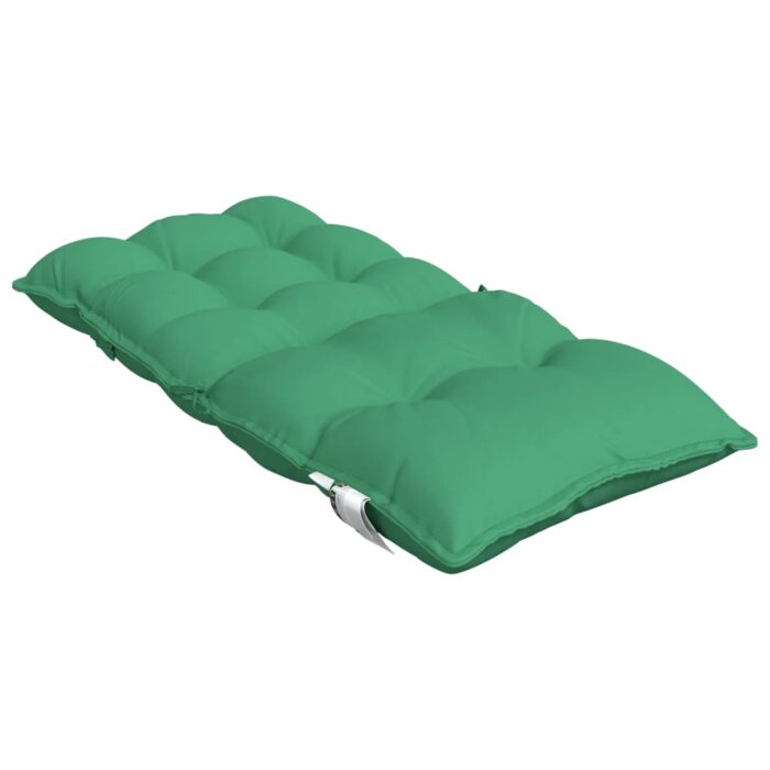 Coussins de chaise à dossier bas lot de 6 vert tissu oxford – Image 3