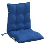 Coussins de chaise à dossier bas lot de 6 bleu royal – Image 2