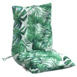 Coussins de chaise à dossier bas lot de 4 modèle de feuille – Image 2