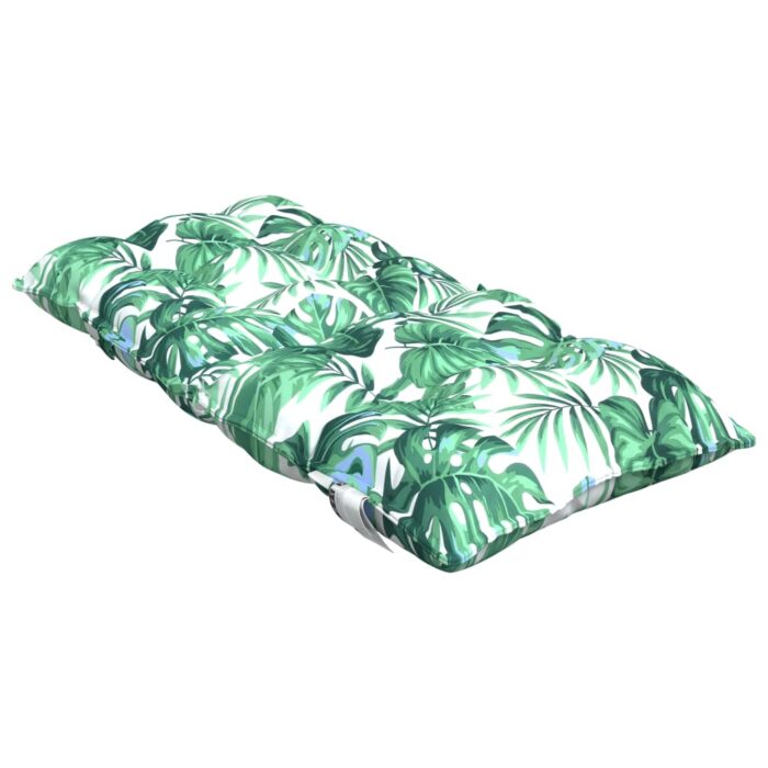 Coussins de chaise à dossier bas lot de 4 modèle de feuille – Image 3
