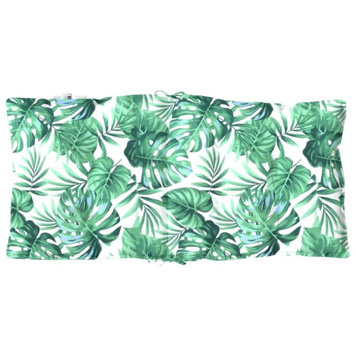 Coussins de chaise à dossier bas lot de 4 modèle de feuille – Image 4