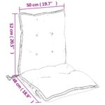 Coussins de chaise à dossier bas lot de 4 modèle de feuille – Image 7