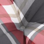 Coussins de chaise à dossier bas lot de 6 motif carreaux rouge – Image 5