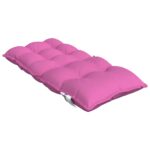 Coussins de chaise à dossier bas lot de 6 rose tissu oxford – Image 3