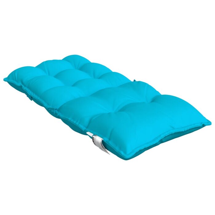 Coussins de chaise à dossier bas lot de 6 turquoise – Image 3