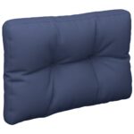 Coussins de palette lot de 2 bleu marine tissu – Image 2