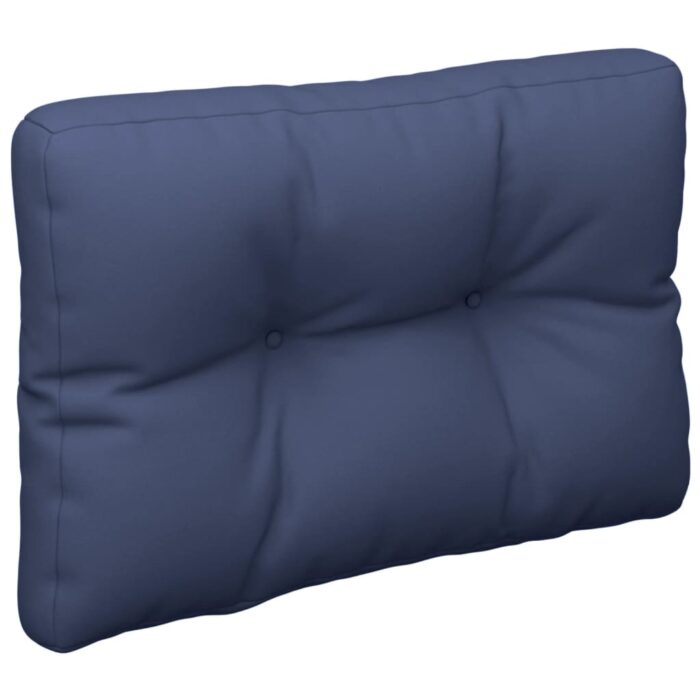 Coussins de palette lot de 2 bleu marine tissu – Image 2