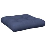 Coussins de palette lot de 2 bleu marine tissu – Image 3