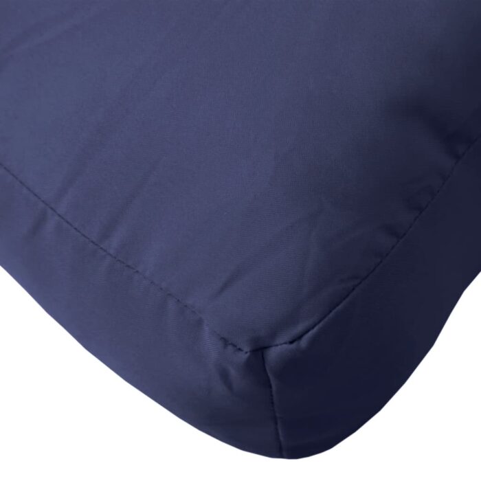 Coussins de palette lot de 2 bleu marine tissu – Image 4